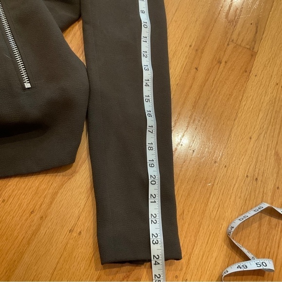 Aritzia Wilfred Mayet Double Breasted Jacket Crepe Fabric XSmall Olive G… - Picture 12 of 16